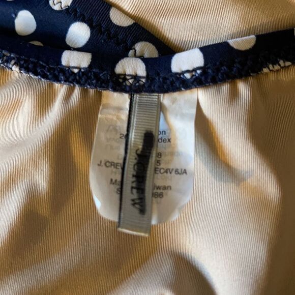 J. Crew Navy Blue & White Polka Dot Swimsuit 6 - Picture 10 of 13